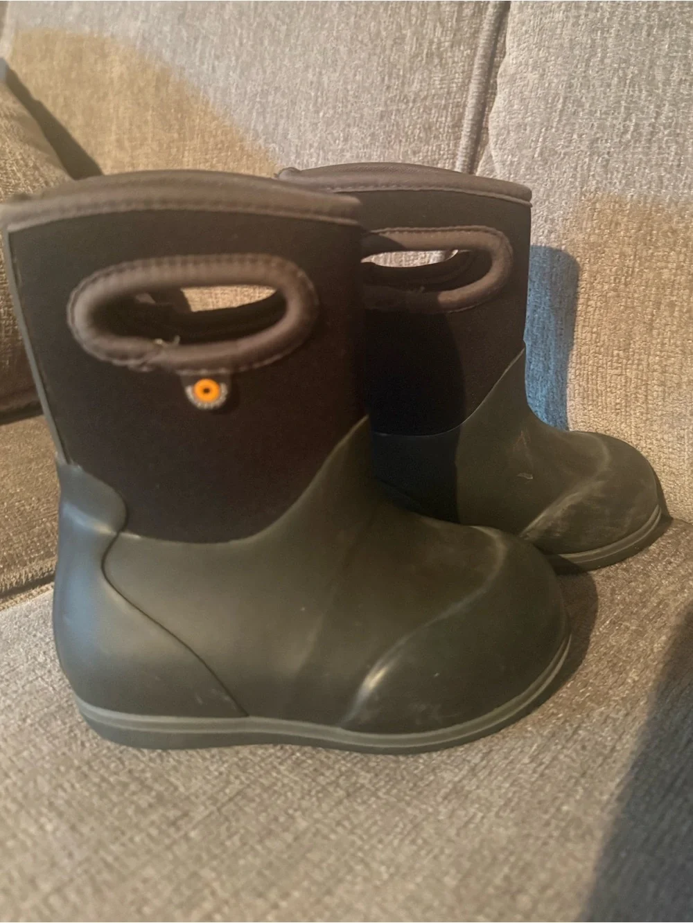 Bogs Kids Black Waterproof Pull-On Rain Boots
